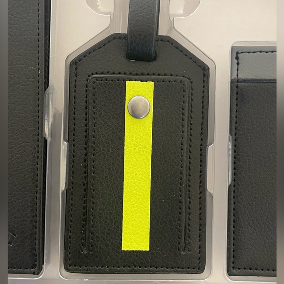 Men’s 3-Piece Leather Travel Accessory Gift Set Black - Picture 5 of 6